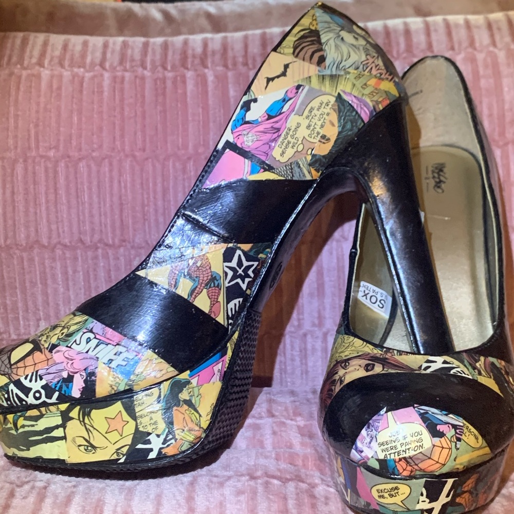 Avengers inspired heels